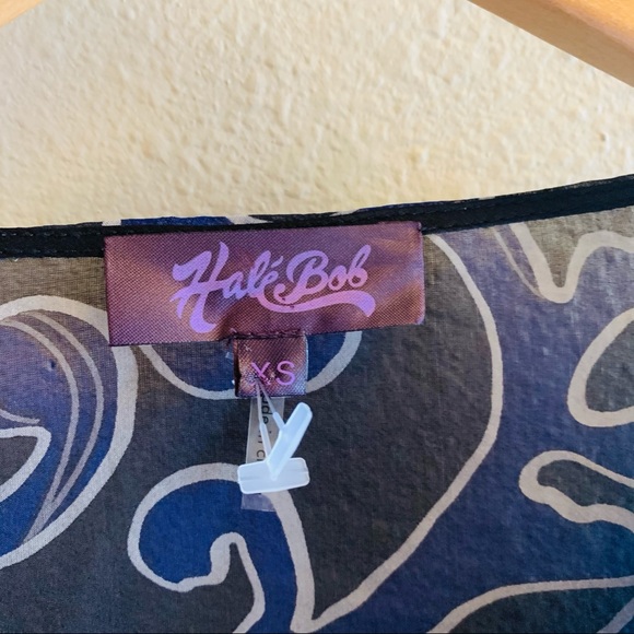 HALE BOB Silk Chiffon Jeweled Tunic Top - Picture 5 of 11